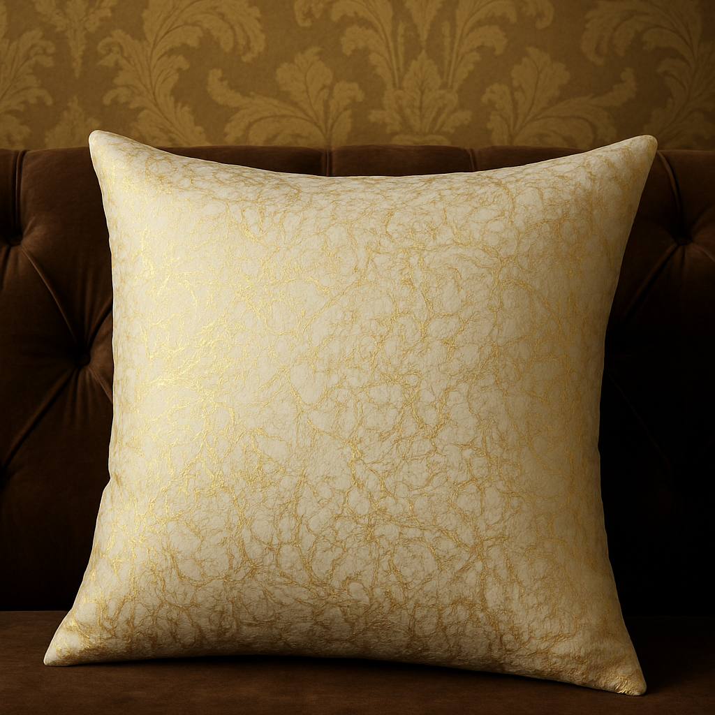 Foil Print Decorative Cushion – 16 x 16 inch