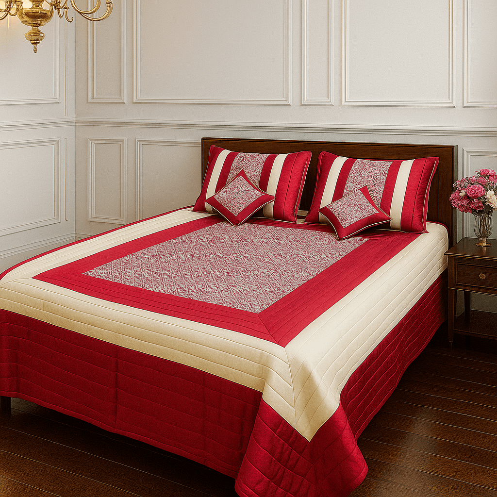 Roshanara Embroidery – 5-Piece Bedcover Set